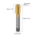 thumbnail image 2 of Unique Bargains M18 x 2 Titanium Coated M35 High Speed Steel Straight Flute Metric Thread Screw Tap, 2 of 6