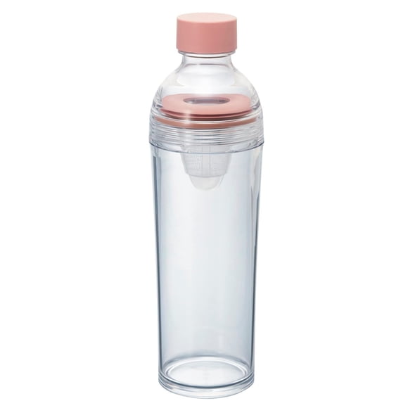 Botella portátil para té Cold Brew Hario, 400 ml, color rosa ahumado