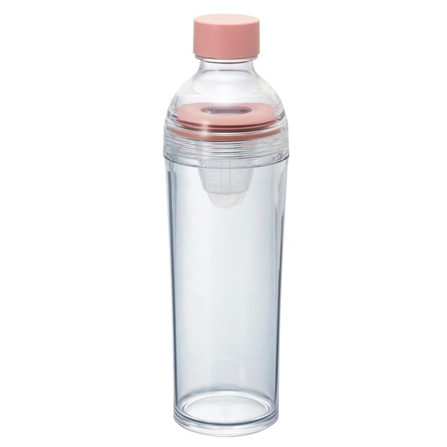 Botella portátil para té Cold Brew Hario, 400 ml, color rosa ahumado