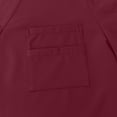 thumbnail image 4 of Men's Workwear Scrubs 2-Piece Uniform Set, Solid Color Cross V-Neck Short Sleeve Pocket Tee and Pants, For Medical Nursing Professionals,Wine,2XL, 4 of 7