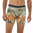 thumbnail image 2 of Rateoe Skeleton Cowboy And Guitar Print Men’s Underwear Boxer Briefs Soft Comfortable Underwear Boxer Briefs, Long Leg Briefs,Anti-chafing Boxer Briefs, 2 of 7