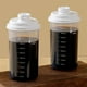 thumbnail image 1 of Taza de café frío Lisbinx | Vaso de plástico transparente para té helado con escala de medición – Tapa hermética antigoteo – Apto para microondas – Vaso de viaje portátil de 401-500 ml –, 1 of 1