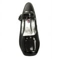 thumbnail image 5 of Josmo Girls Flower Mary Jane Dress Shoes. (Little Kids Big Kids)., Black Patent, 11, 5 of 8