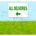thumbnail image 1 of All Deliveries Left (18" x 24") Yard Sign, Includes Metal Step Stake, 1 of 6