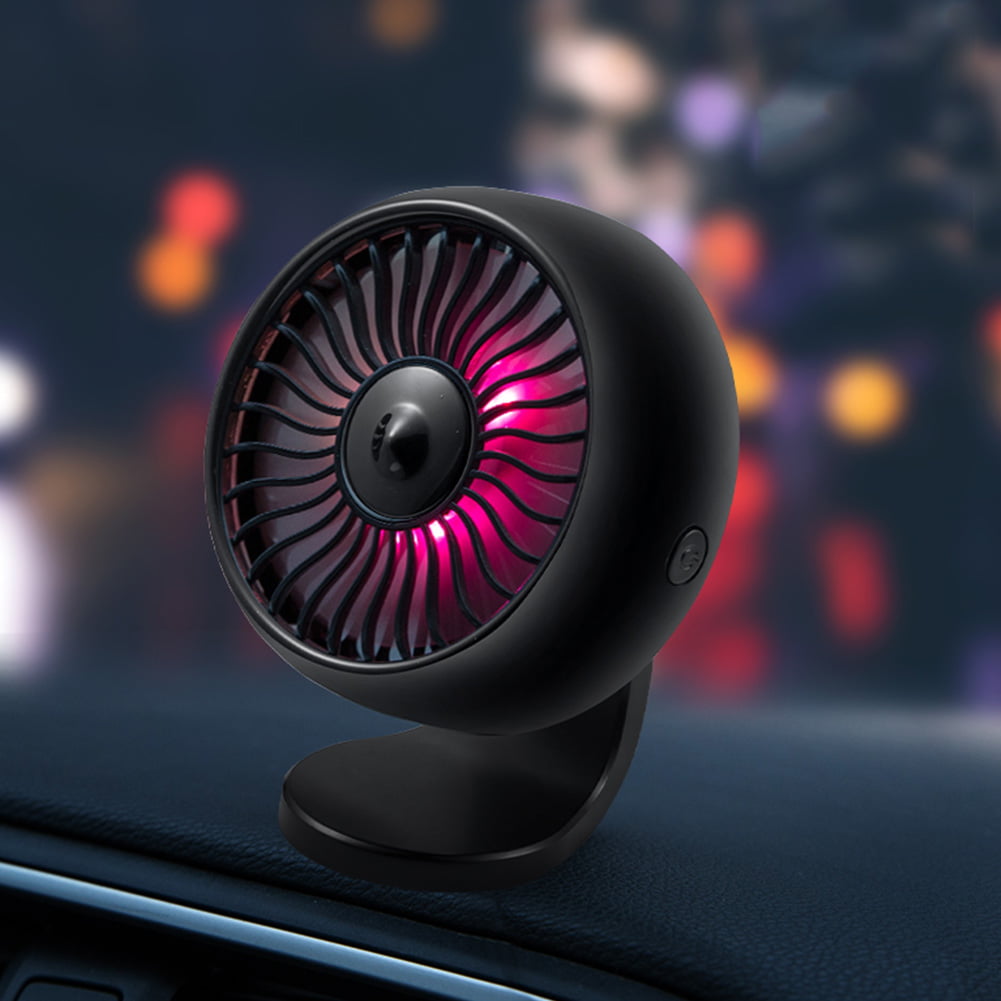 Car Air Vent Mounted USB Fan with Aroma Function,Vision-Life Mini Electric Car Fan,Air Conditioner Fan with 360° Rotatable,Car Auto Powerful Cooling Air Fan for Sedan SUV Auto Vehicles