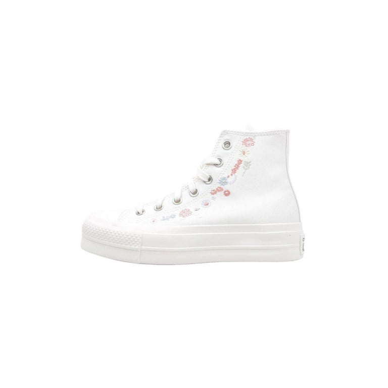 Converse Women's Chuck Taylor All Star Lift Sneakers, Egret/Multi/Egret, 11 Medium US