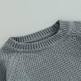 thumbnail image 4 of Baby Girl Boy Knit Pullover Sweater Fall Winter Warm Sweatshirt Tops with Pocket, 4 of 6