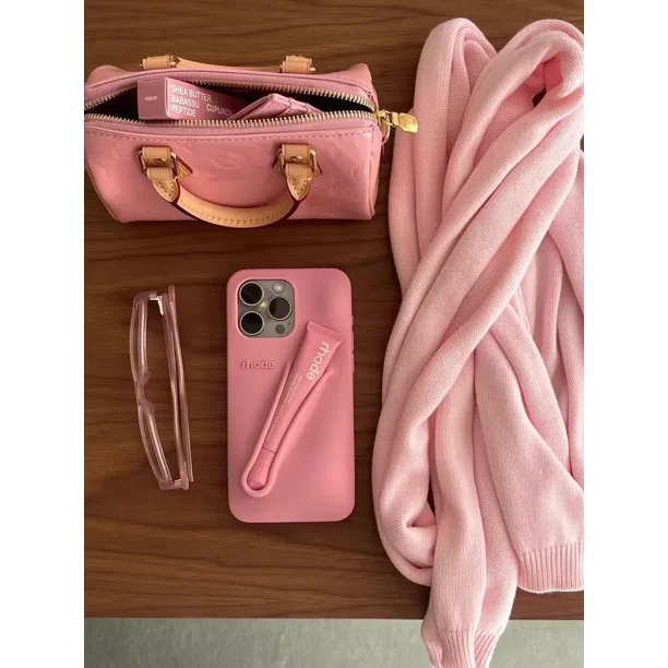 Rhode Lipstick Lip Holder Soft Silicone Phone Case for iPhone 14