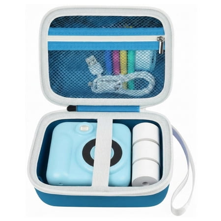 Kids Instant Print Camera Case for Dylanto/for ESOXOFFORE/for VTech KidiZoom PrintCam/Creator Cam/for Goopow/for GKTZ/for FUNKAM/for Agoigo Waterproof Digital Video Toddler Cameras - Box Only (Blue)