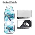 thumbnail image 6 of Uorisanigo Sea Turtle Car Front Seat Covers Waterproof Car Seat Covers Front Seats Only Stretch Polyester Fabric Cover Easy to Install Universal Fit for Most Vehicle, 6 of 7
