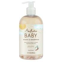 SheaMoisture Baby Wash and Shampoo with 100% Virgin Coconut Oil, Sweet Pea & Murumuru, 13 fl oz