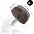 thumbnail image 2 of Chair Glides to Nail, 80 Pcs Furniture Glides Nails, 22mm Round Gliders Chair Buffer, Felt Furniture Glides Buffers for Furniture Chair Table Leg Protection,, 2 of 5