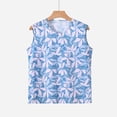thumbnail image 4 of Bibifish Womens Tank Tops Crew Neck Sleeveless Base Butterfly Print Summer Tops Sleeveless Shirts Sleepwear, 4 of 5