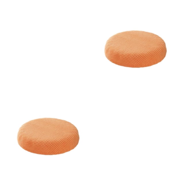 kurtrusly Stylish Round Cushions For Stools – Seating Experience Stool Cushions Polyester Seat Covers Mild Waterproofing orange 2Set