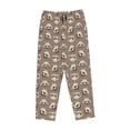 thumbnail image 6 of Uemuo Raccoon Pattern Women's Wide Leg Palazzo Lounge Pants with Pockets Light Weight Loose Comfy Casual Pajama Pants-Medium, 6 of 9