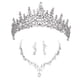 thumbnail image 1 of Conjunto de joyería nupcial Sunnimix tiara corona pendientes collar, 1 of 8
