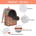 thumbnail image 4 of Boho Tribal Backpack, Waterproof and Spacious Featuring Mandala Zen and Exotic Patterns, 4 of 5