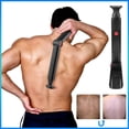 thumbnail image 1 of Long Handle Back Shaver For Men Foldable Back Shaver Rechargeable Body Hair Trimmer,Black Hair Remover, 1 of 9