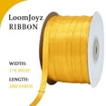 thumbnail image 7 of THEGLY 1/4 inch 200 Yard, Yellow Satin Ribbon for Gift Wrapping, Wedding, Crafts, Christmas,Hair, Invitation Decorations and More, 7 of 7