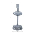 thumbnail image 4 of Decorative Candle Holder for Taper Candles - Modern Glass Candlestick Holder with Disc and Sphere Design for Table Decor - Pair with Gold Centerpieces for Tables and Living Room Decor - 10", Blue, 4 of 12