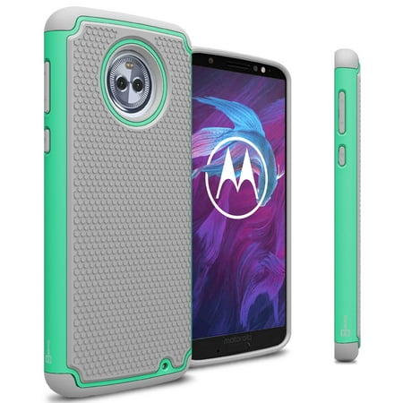 CoverON Motorola Moto G6 Plus Case, HexaGuard Series Hard Phone Cover