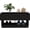 Black, variant on Storage bench featuring light oak accents | Store shoes and add charm to your space