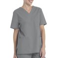 thumbnail image 6 of Scrubstar Unisex Solid V-Neck Scrub Top WM01T895, 6 of 8