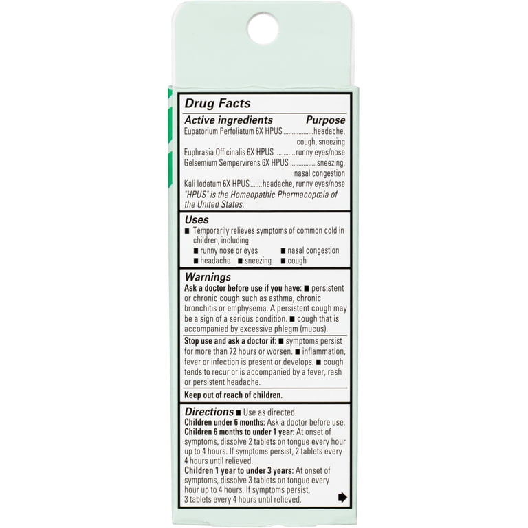 Hyland's Baby Tiny Cough & Cold, 125 Tablets photo 3