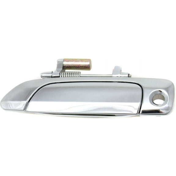 Exterior Door Handle Compatible with 2001-2005 Honda Civic Front, Driver Side Chrome