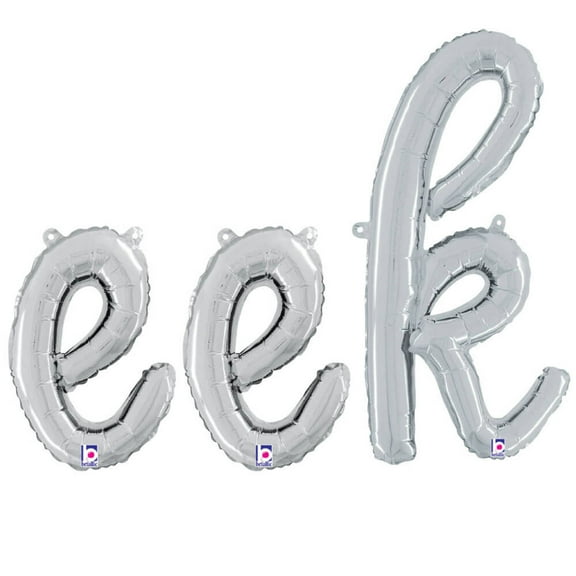 Eek - Betallic Script Letters Kit (Air-Fill Only) Foil Mylar Balloon - Party Supplies Decorations