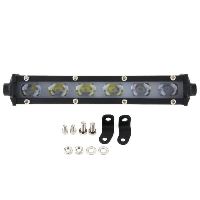 Barra de luces LED de trabajo para conducción de automóviles, lámpara antiniebla Universal de 8 ", 60W, para Jeep todoterreno, SUV Jadeshay A