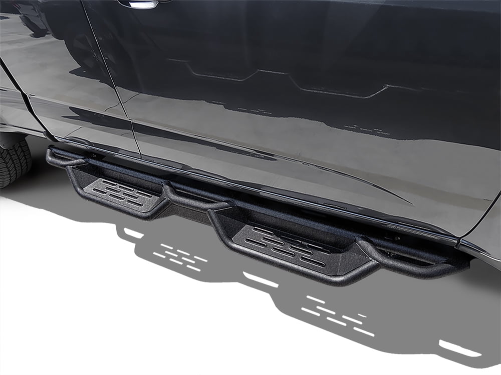 APS Black 6 Inches Tubular Drop Down Style Nerf Bars Running Boards Compatible with Chevy Colorado GMC Canyon 2015-2024 Extended Cab