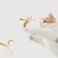 thumbnail image 4 of JingChun 3-Pack Ball Toy with Natural Feathers, Interactive Toys for Bored Indoor Adults, Feather Toy for Indoors and Playful Kittens, 4 of 6