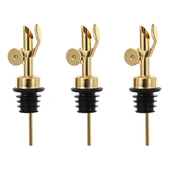 Auto Closing Oil Pour Spouts Nonrust Steel Liquor Bottles Dispenser For Kitchens Bar Drip Proof Design