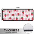 thumbnail image 5 of Kitchen Rugs Sets Of 2,Strawberry Plants Fruit Heart Daisy Checkered Anti Fatigue Kitchen Mat Rugs Non Slip Washable,Decorative Kitchen Floor Mats for Kitchen,Sink,Laundry,17"x47"+17"x47", 5 of 5