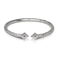 thumbnail image 2 of Better Jewelry Thick Pyramid Ends .925 Sterling Silver West Indian Bangle (1 piece), 2 of 5