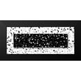 thumbnail image 2 of Villa, Mlli 14x8 Black Modern Framed Museum Art Print Titled - Black White Speckles, 2 of 5