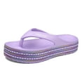 thumbnail image 1 of Cyiecw Women Comfortable Flip Flops Thick Soled Thong Slippers Soft Beach Pool Sandals, 1 of 6