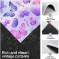 thumbnail image 3 of Purple Butterfly Lavender Pattern Kitchen Rugs Sets Of 3,Kitchen Runner Rugs Non Skid Washable,Decorative Kitchen Floor Mats for Kitchen,Sink,Laundry,17"x30"+ 17"x47" + 17"x59", 3 of 6