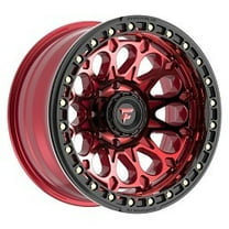 17x9 Fittipaldi FB153R Red W/ Black Ring BEADLOCK Wheel 8x6.5 (-15mm)