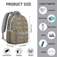 thumbnail image 6 of German Shepherd Dog and Footprint Backpack for School,Cute School Bag,Schoolbag with Adjustable Shoulder Straps & Padded Back,15.3"x11"x7.1".﻿, 6 of 6