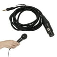 thumbnail image 1 of 3.5mm to XLR Cable, 1/8" to 3 Pin XLR Female Microphone Audio Cable Balanced AUX Stereo Mic Cable, Compatible with 48V Power Supply, Threaded Locking Function, 1 of 7