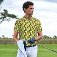 thumbnail image 6 of Balery Avocado Printed Men’s Short Sleeve Polo Shirt, Midweight Men's Shirt,Golf Polo shirts -, 6 of 9