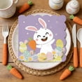 thumbnail image 7 of Yhmxh 20 pcs Easter Napkins, Purple Bunny & Egg Design Paper Napkins for Spring Party (6.5 x 6.5inch Folded), Disposable Easter Cocktail Napkins for Easter Table Decorations & Party Supplies, 7 of 7