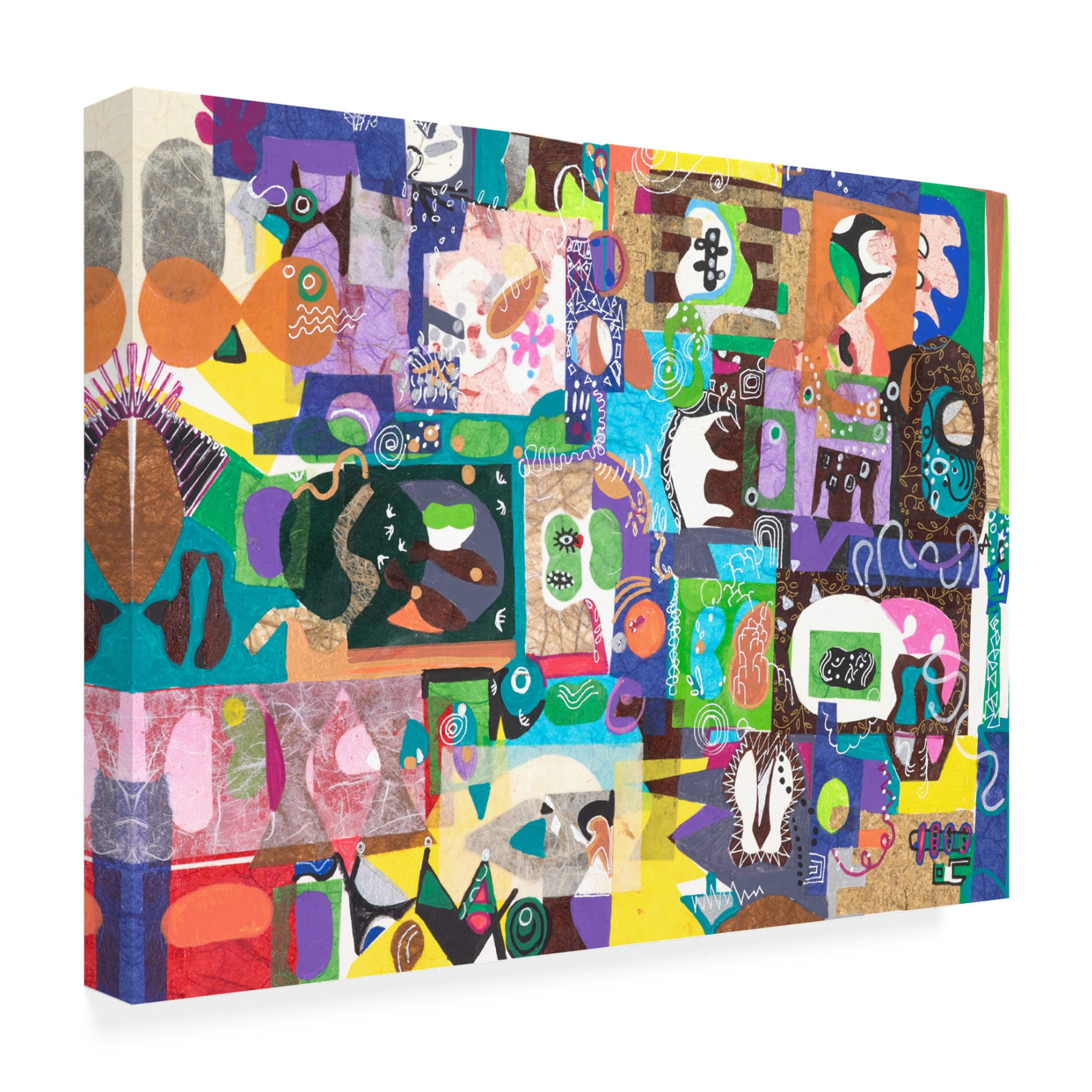 Canvas Wall Art - Ellen Kossoff 'Circus' Wall Art for Living Room, Bedroom, or Office Décor by Trademark Fine Art - 32 x 24 Inches
