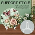 thumbnail image 4 of YladaFaie Home PVC Silent Wall Clock for Bathroom Indoor Decoration No Ticking 10 Inch Round Small Clock for Hospital Classroom Home Living Room Butterfly Patten, 4 of 7