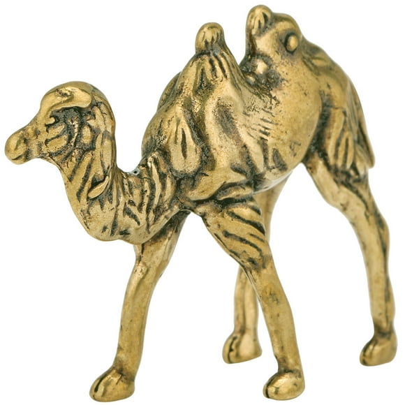 Brass Camel Shape Figurine Home Decor Statue Miniature Camel Sculpture