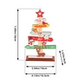 thumbnail image 7 of Mini Christmas Tree Wood Craft Ornament with Lettering Prints Lovely Cartoon Wooden Xmas Tree Decoration Christmas Party Home Table Decoration Holiday Gift, 7 of 7