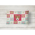 thumbnail image 2 of Carolines Treasures CK5232PW1216 Rat Terrier Love Canvas Fabric Decorative Pillow, Red, 12H x16W, multicolor, 2 of 3