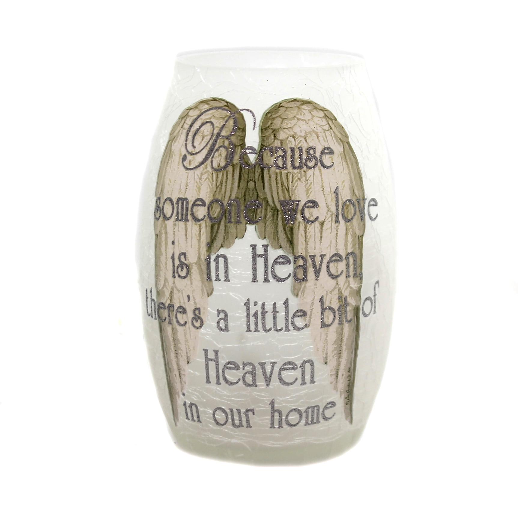 Stony Creek BEREAVEMENT PRE-LIT VASE Glass Sympathy Heaven Brv8204 ...